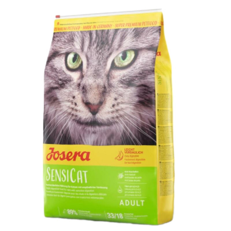 غذای خشک گربه جوسرا مدل SensiCat گوارش حساس وزن 10 کیلوگرم